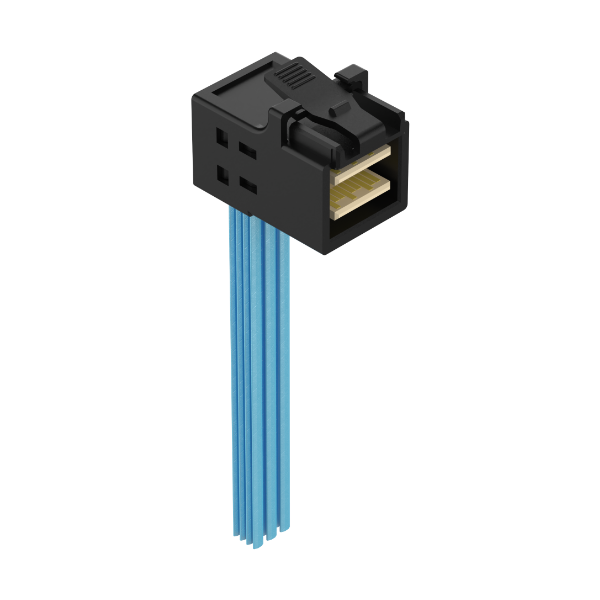 Int. mini SAS HD 4i 36Pos RA Cable / SFF-8643 / SAS 3.0 12Gbps 1